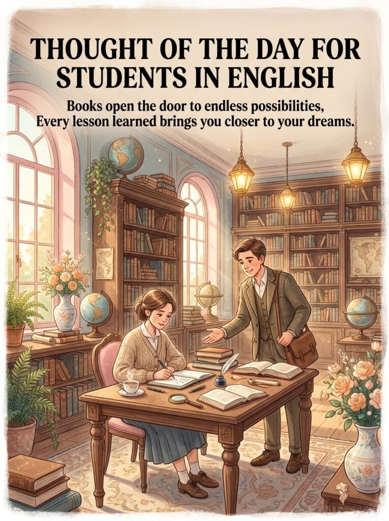 Thought of the Day for Students in English