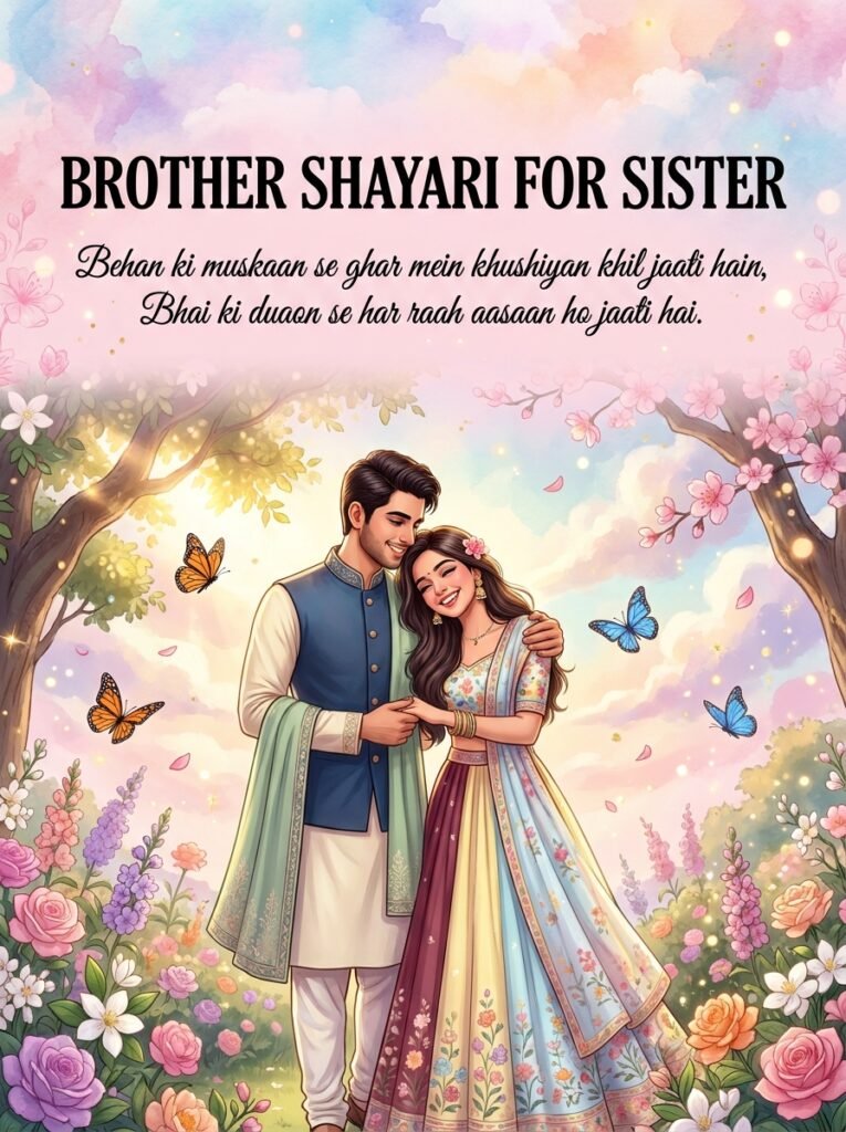 Brother shayari for sister