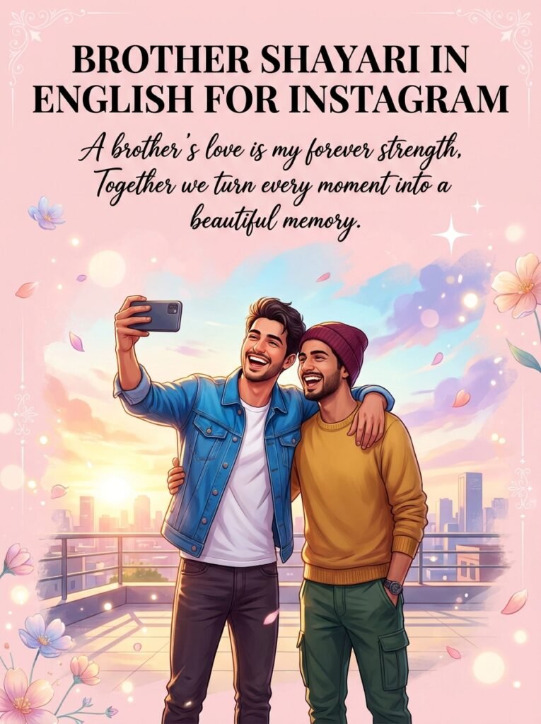 Brother shayari in english for instagram
