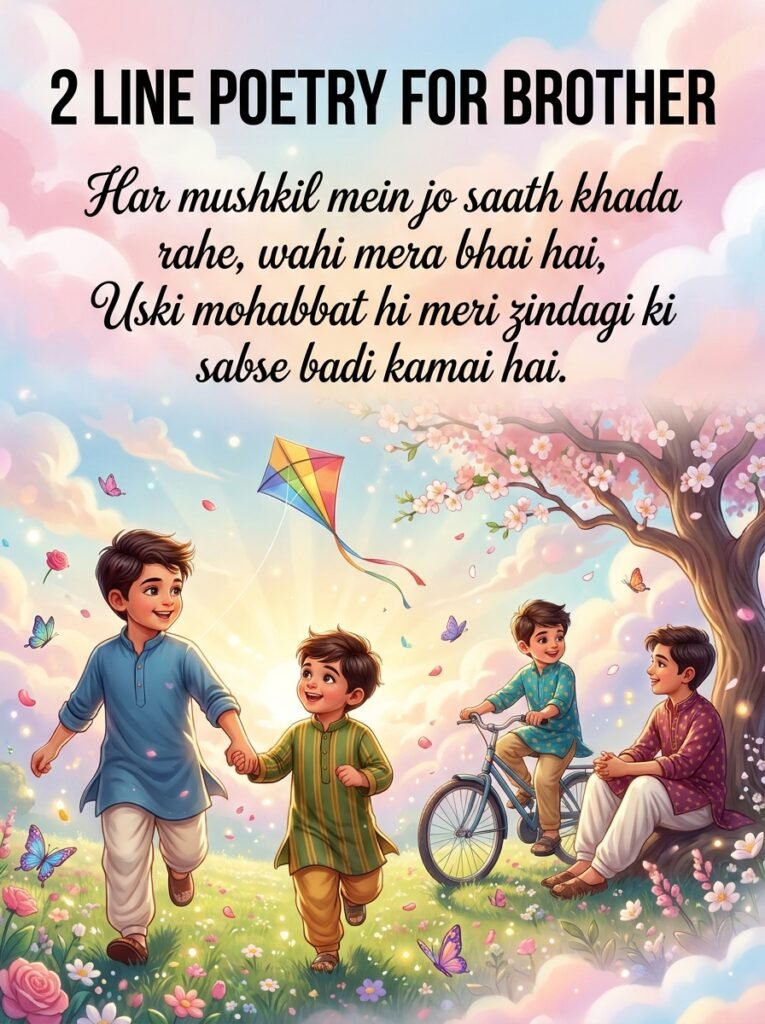 2 Line Poetry For Brother