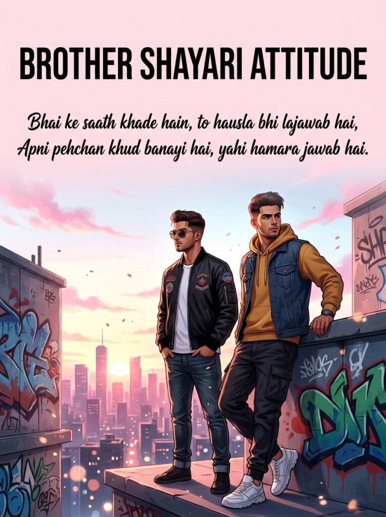 Brother shayari attitude