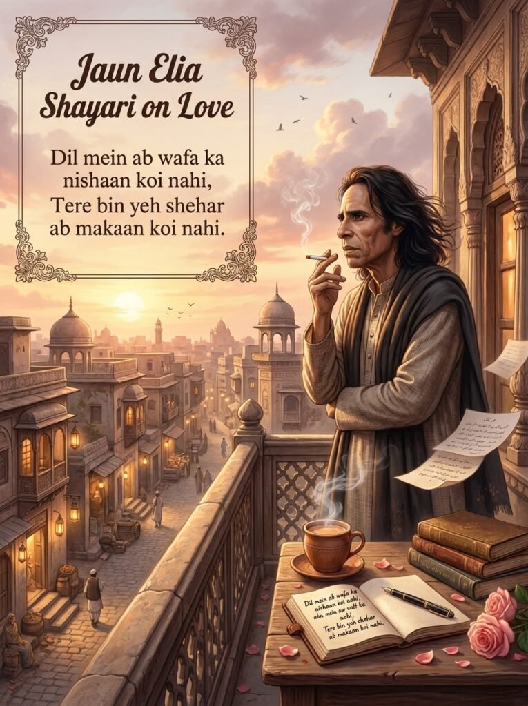Jaun Elia Shayari on Love