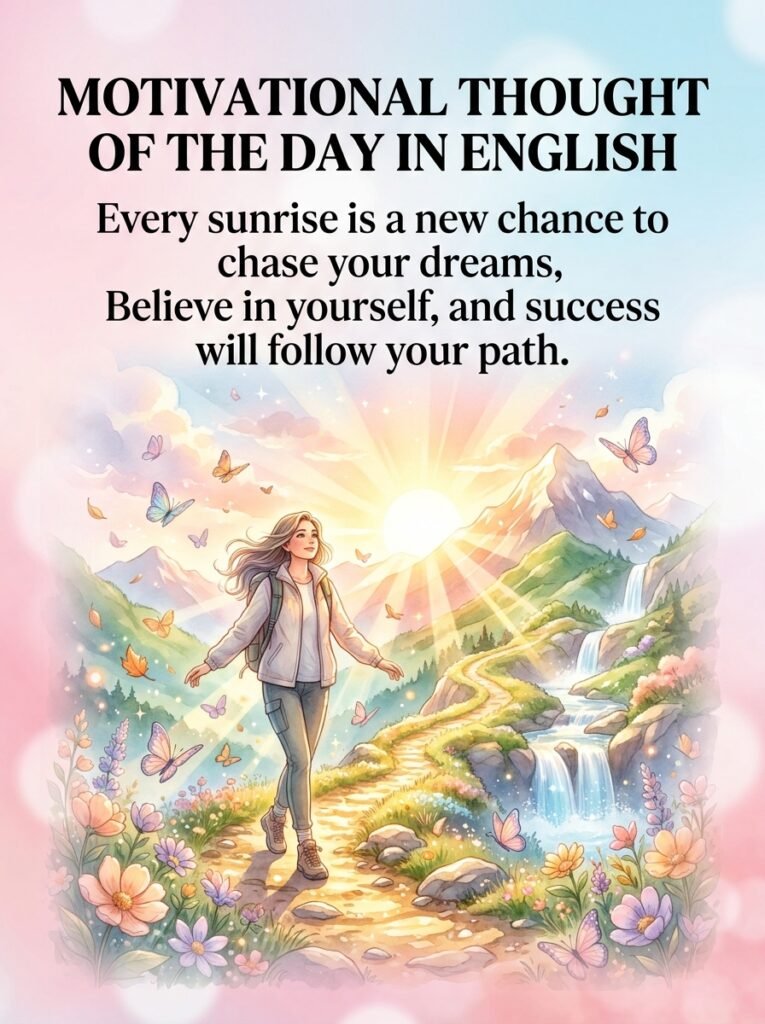 Motivational Thought of the Day in English