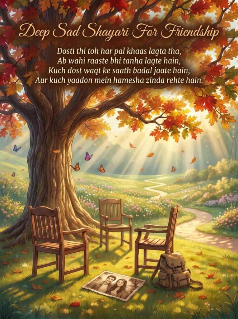 Deep Sad Shayari For Friendship