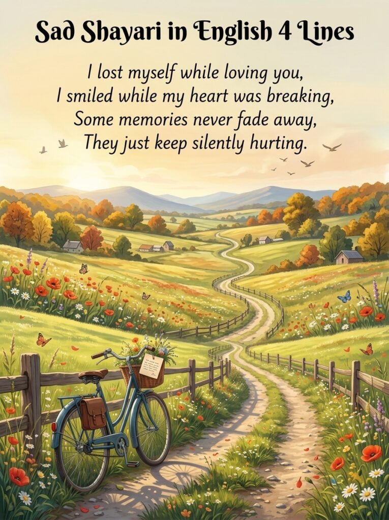 Sad Shayari in English 4 Lines
