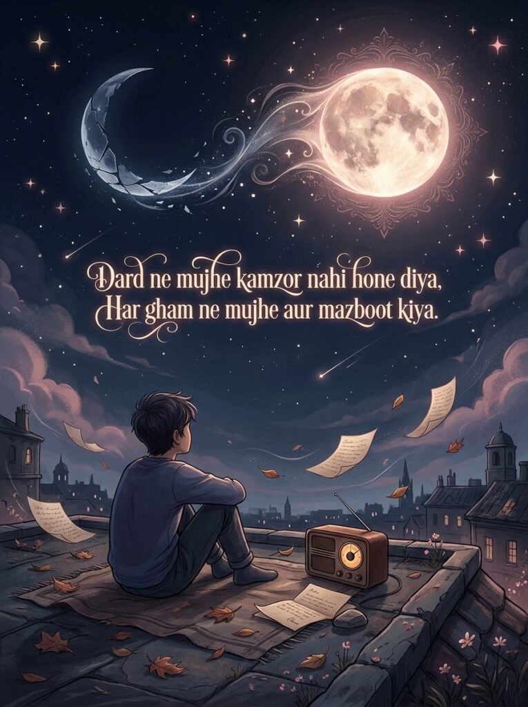 Sad Motivational Shayari in Hindi Font