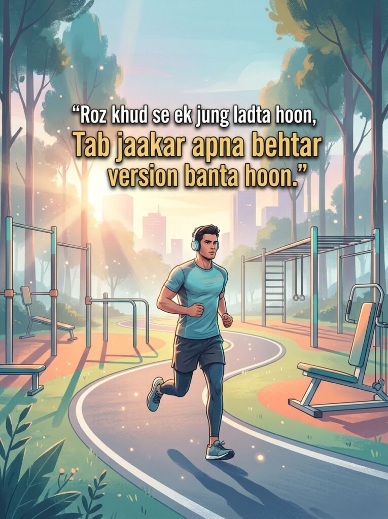 Gym Shayari 2 line Hindi