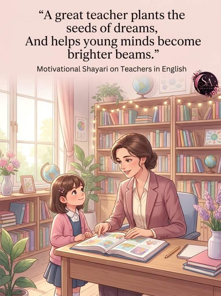 Motivational Shayari on Teachers in English