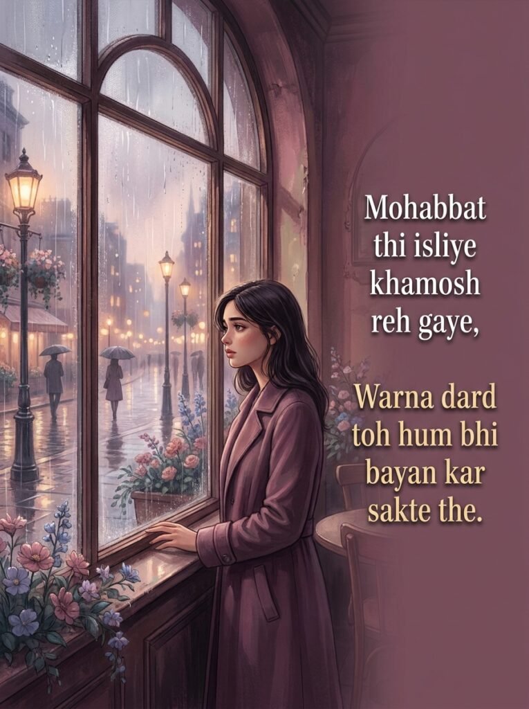 sad mohabbat shayari 2 line in hindi