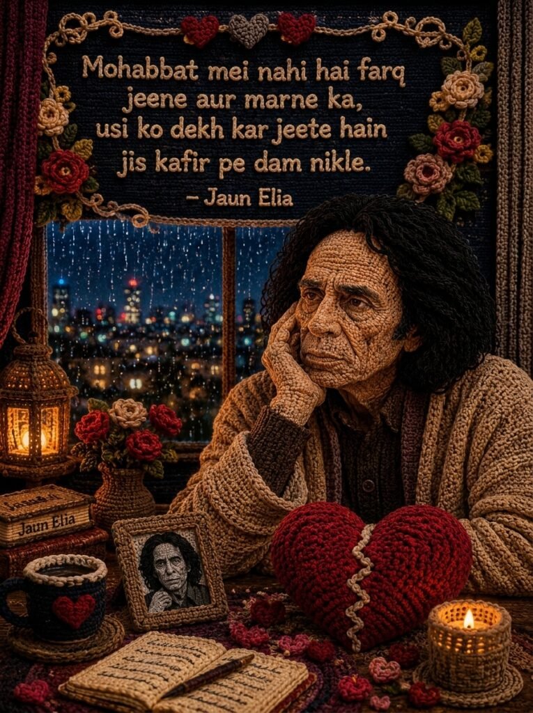 heart broken shayari in hindi jaun elia