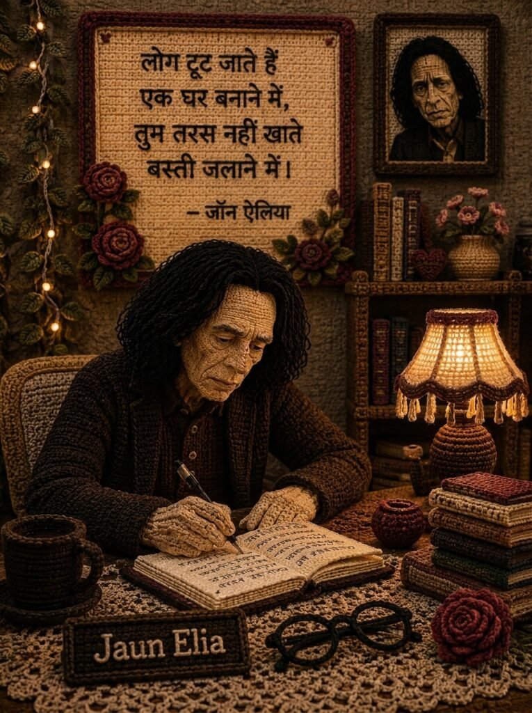 broken shayari in hindi jaun elia