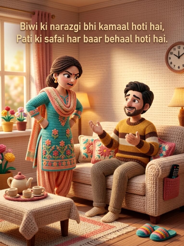Funny Shayari in Hindi for Husband Wife