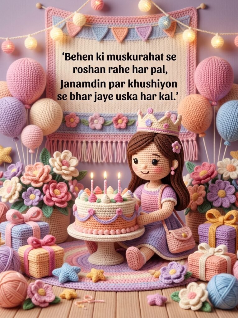 Happy Birthday Shayari in Hindi for Sister