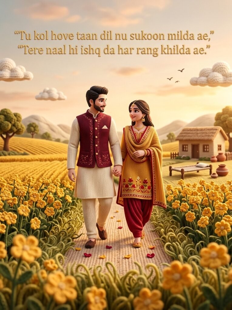 Punjabi Love Shayari 2 Lines