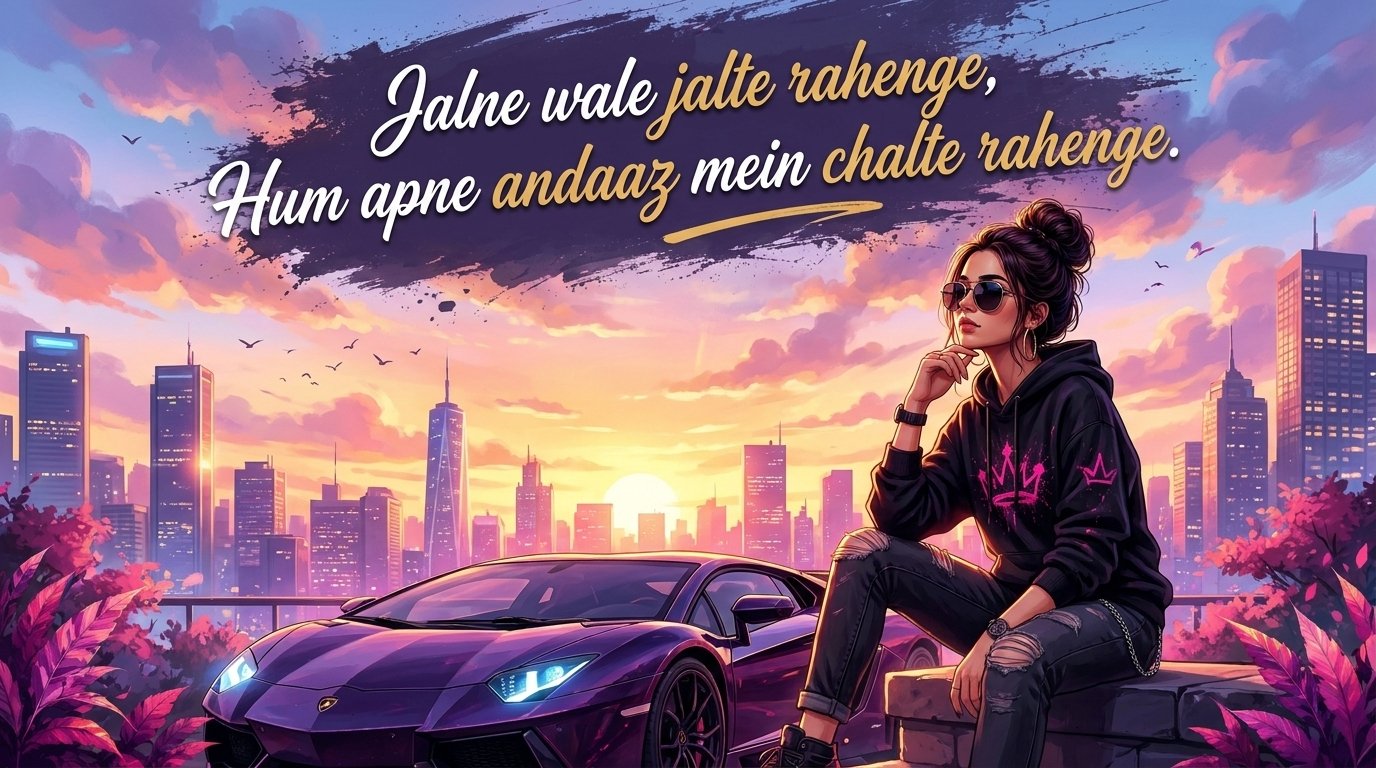 Stylish 190+ किसी को जलाने की एटीट्यूड शायरी | Kisi Ko Jalane Ki Attitude Shayari 2026