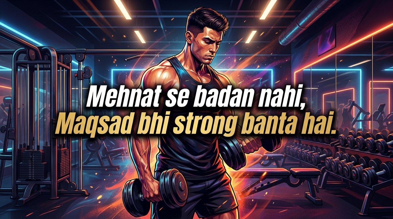 140+ Gym Motivational Shayari for Fitness, Strength & Daily Workout Motivation