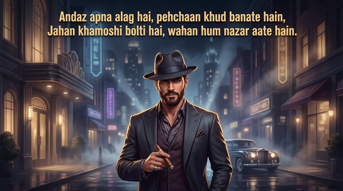 150+ Best gangster shayari in Hindi | Stylish Gangster Shayari 2026