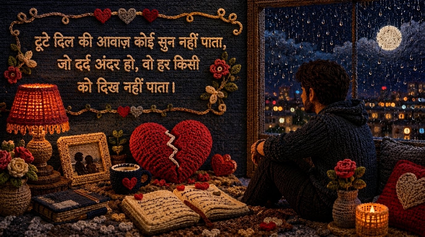 Broken Heart Shayari In Hindi | 160+ टूटे दिल की दर्द भरी शायरी हिंदी में