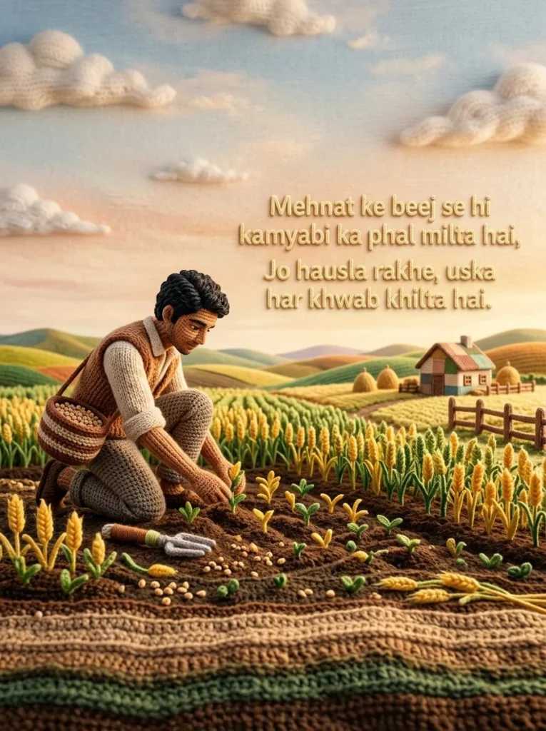 2 Line Mehnat Ka Phal Shayari